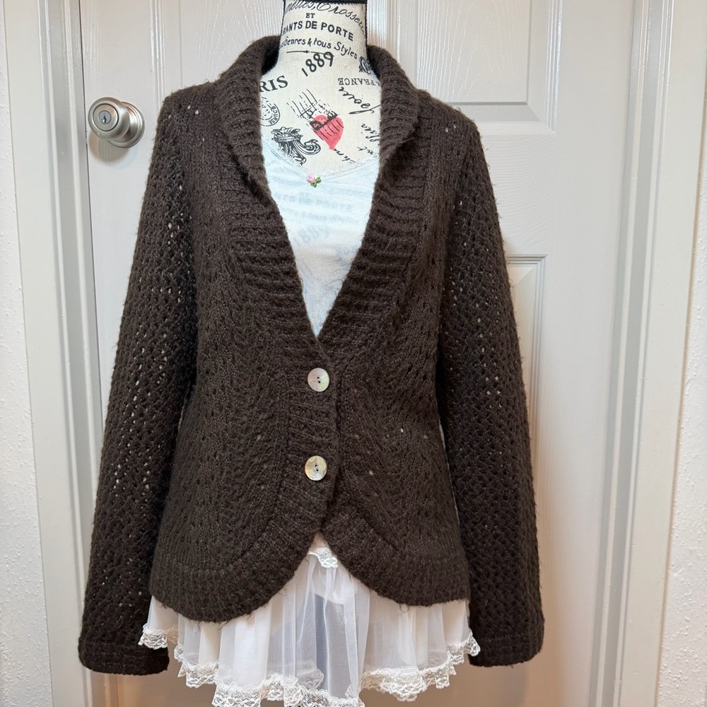 Cozy Brown VTG Cato Knit Cardigan